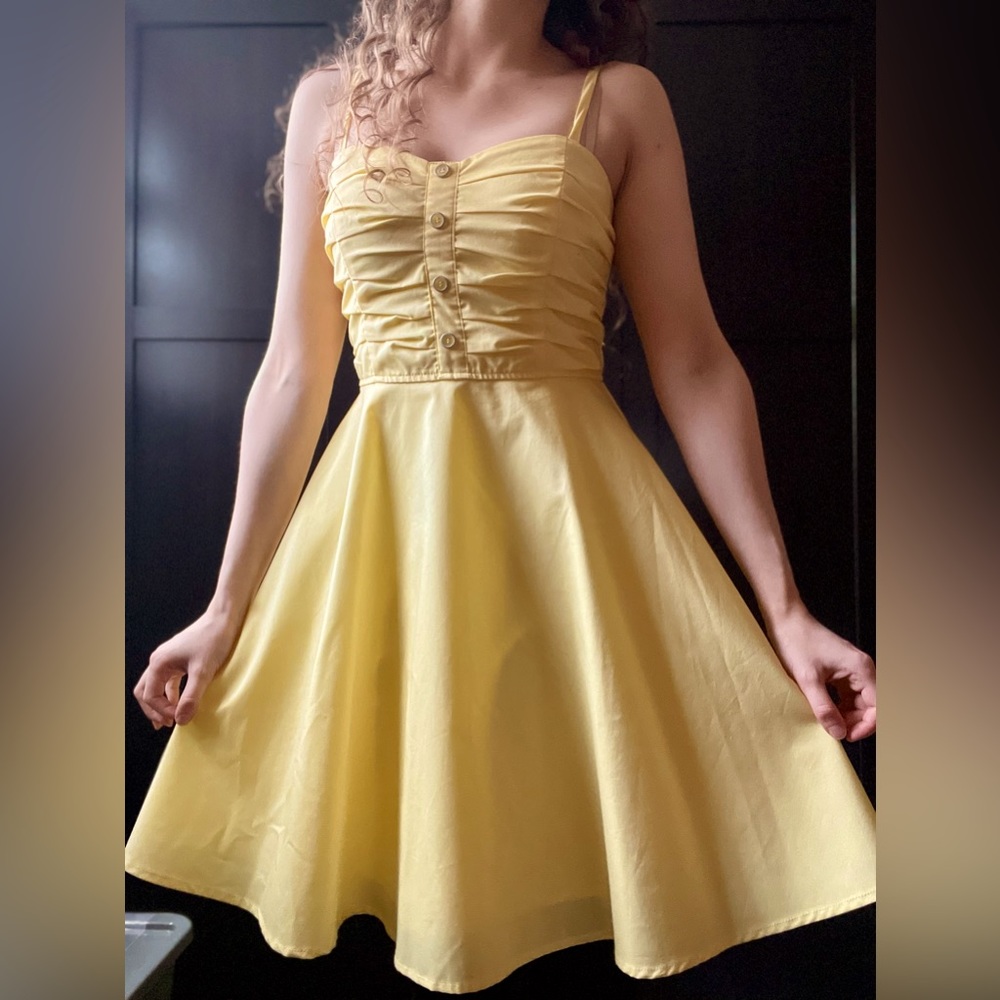 Yellow Sweetheart Sundress